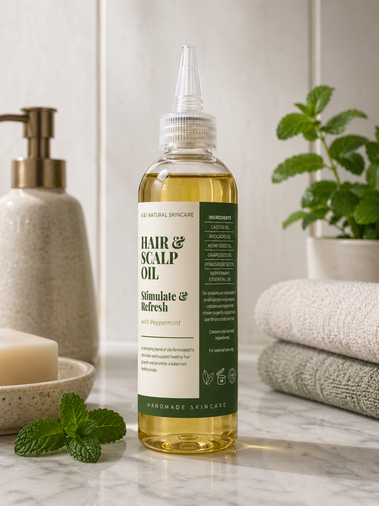 Peppermint Stimulate & Refresh Hair oil.