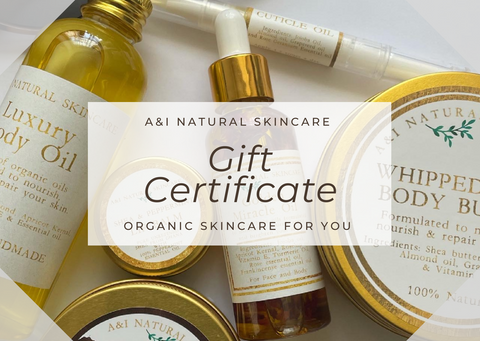 A&I NATURAL SKINCARE GIFTCARD